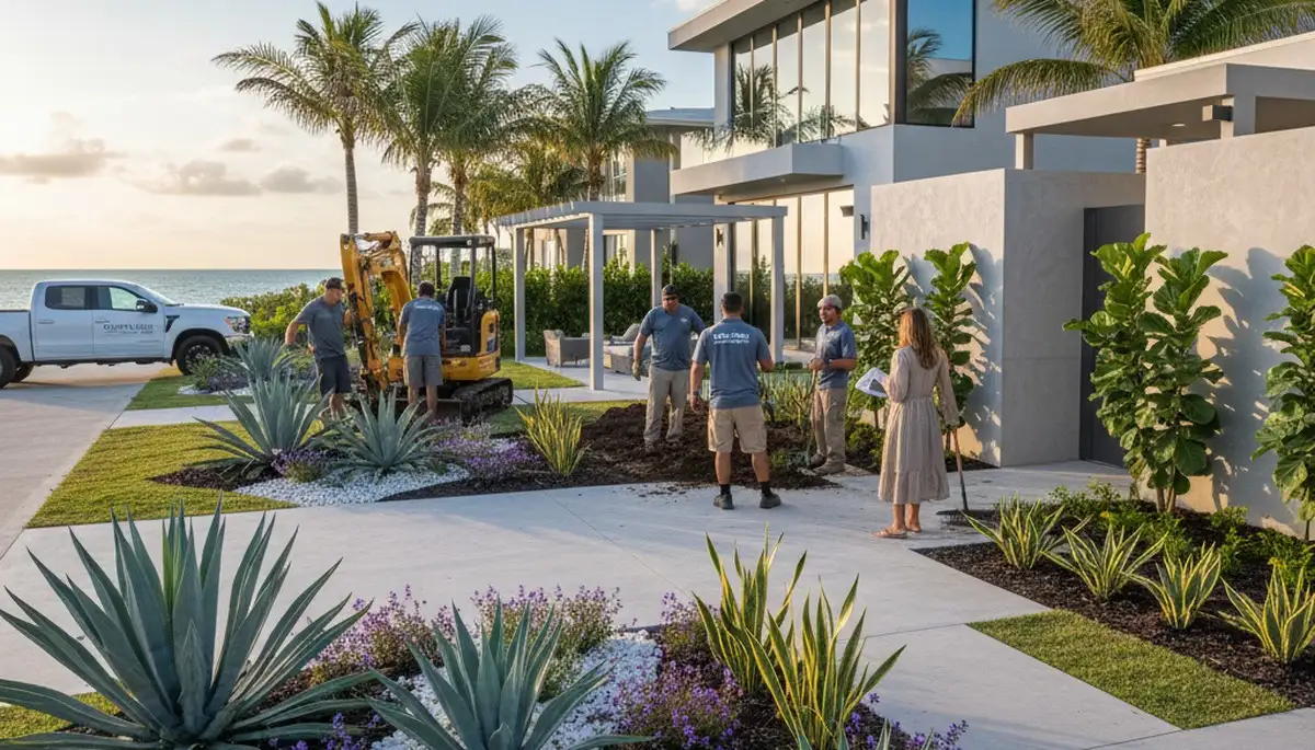 Miami FL landscaping services for residential and commercial property maintenance