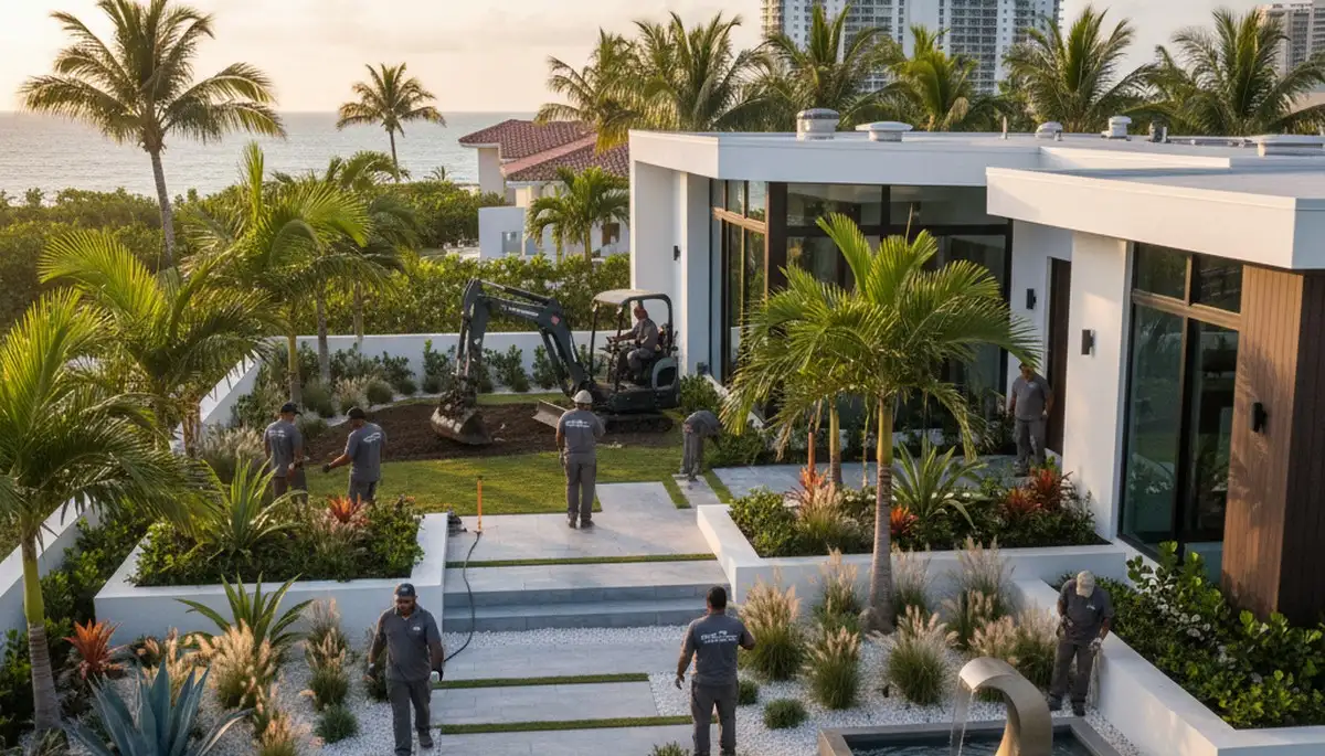 Miami, FL landscaping services for residential and commercial outdoor property care