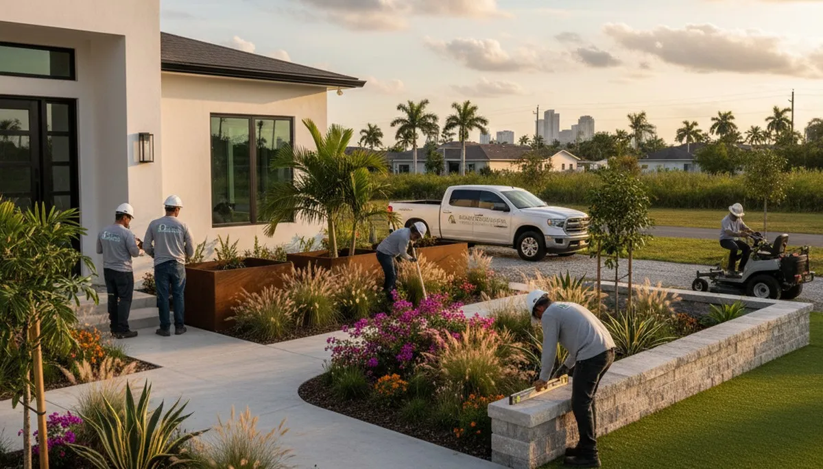 Miami, FL landscaping service for residential and commercial landscape design and maintenance