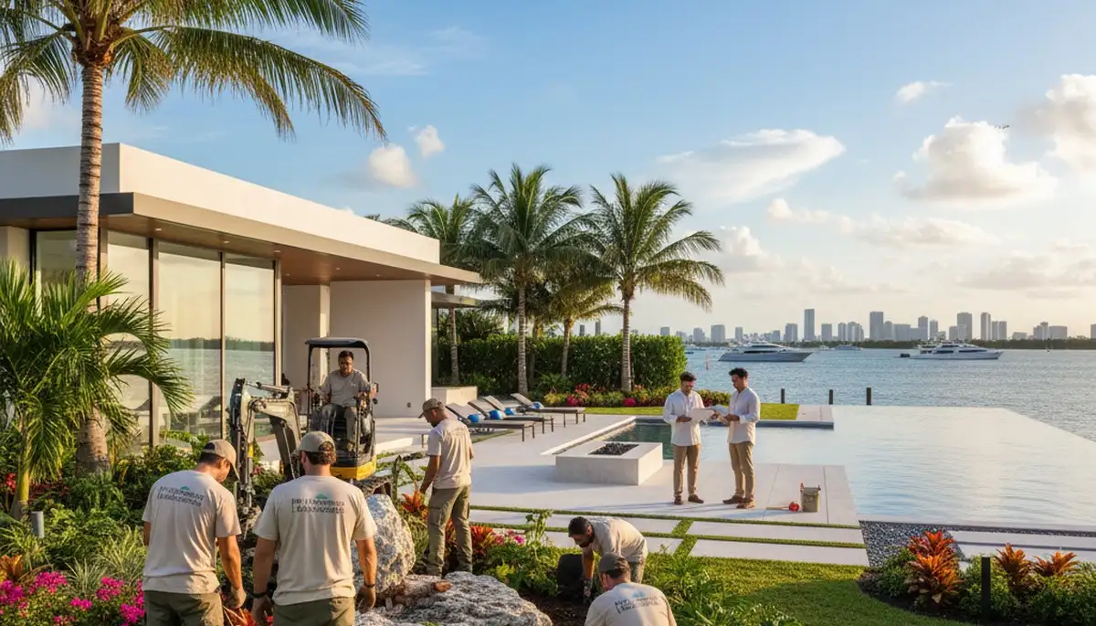 Miami FL landscaping services for residential and commercial properties