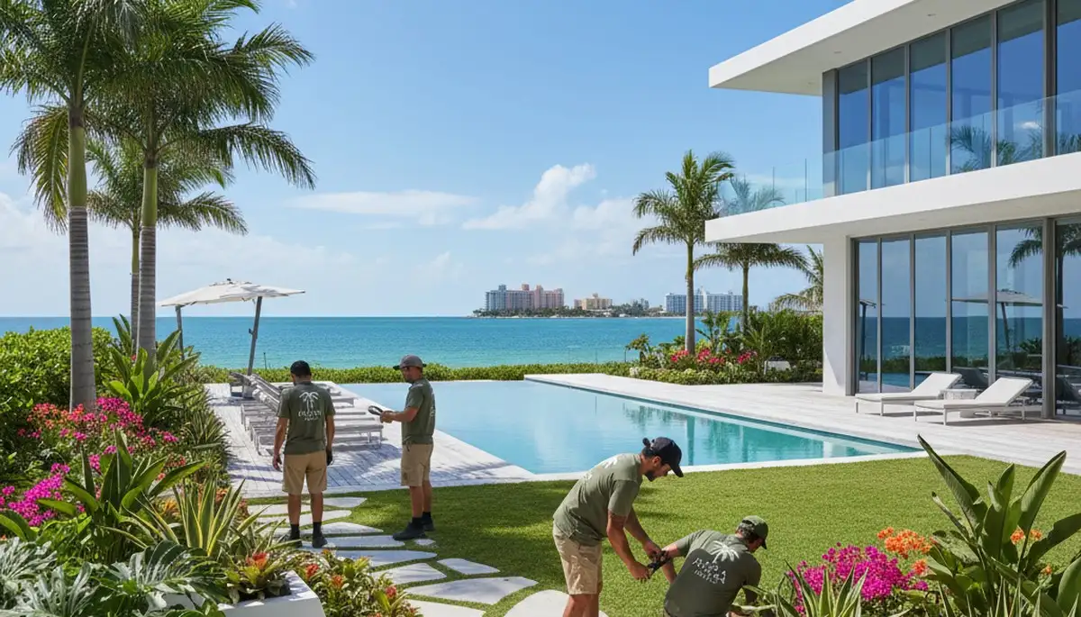 Landscaping services in Miami, FL for residential and commercial outdoor property maintenance