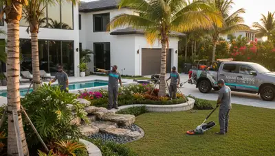 Miami, FL landscaping services for residential and commercial outdoor design and maintenance