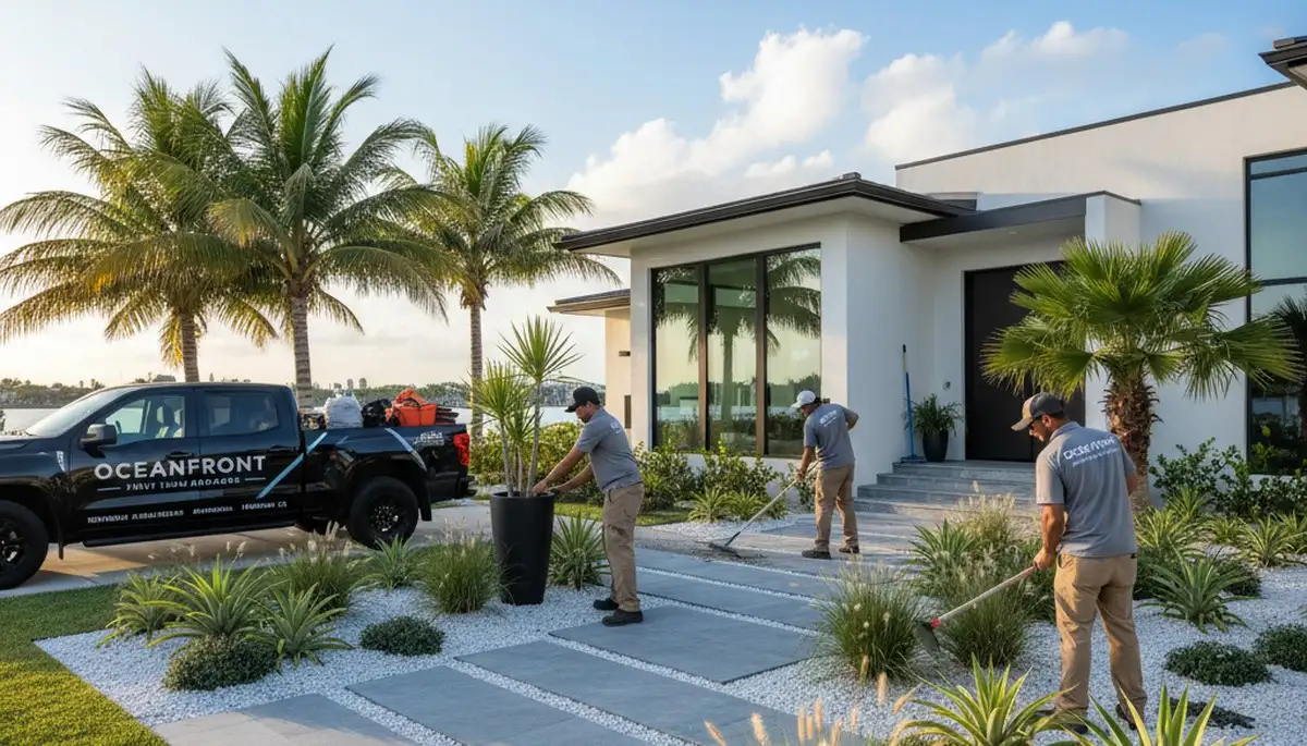 Landscape maintenance services in Miami, FL for residential and commercial properties