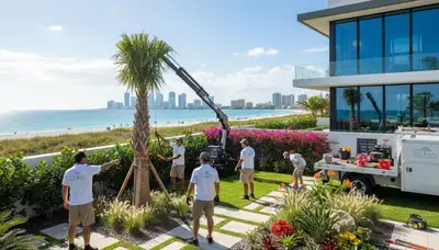 Miami FL landscaping service for residential and commercial properties