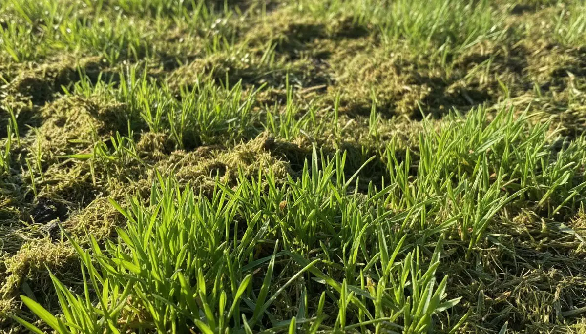 New grass sprouting from hydroseeding application by landscaping experts in Miami, FL